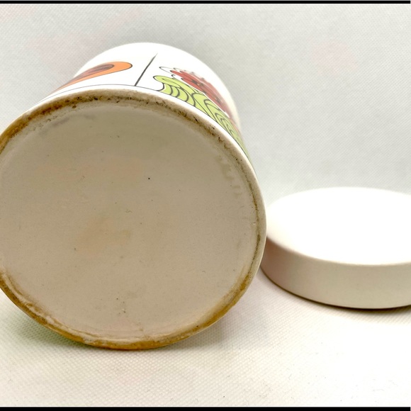 Groovy Vintage 1970s Stoneware Canister - Picture 5 of 7